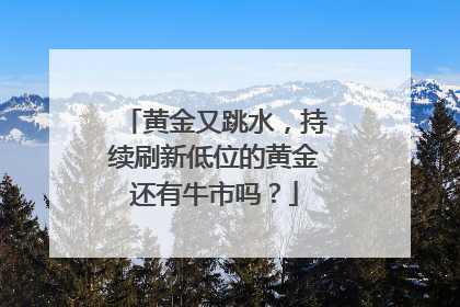 黄金又跳水，持续刷新低位的黄金还有牛市吗？